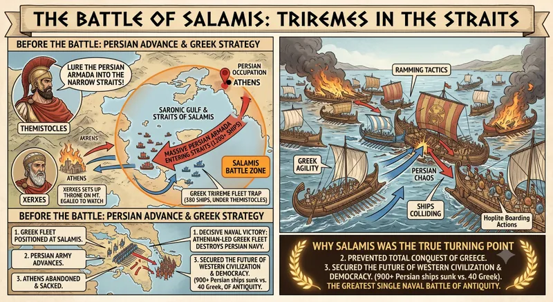 The Battle of Salamis: Triremes in the Straits