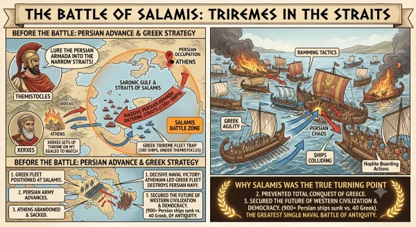 The Battle of Salamis: Triremes in the Straits