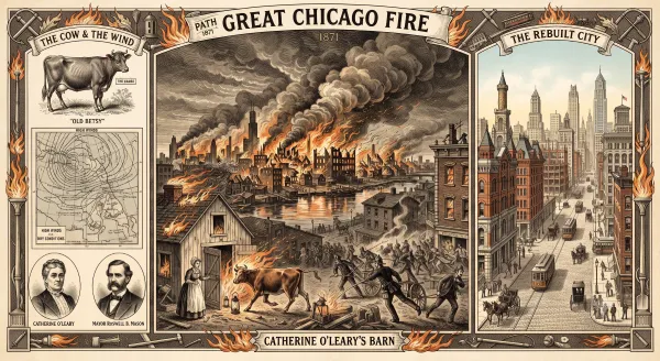 The Great Chicago Fire: The Cow, the Wind, and the Rebuilt City