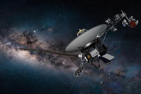 Voyager Leaves the Solar System: A Message in the Dark